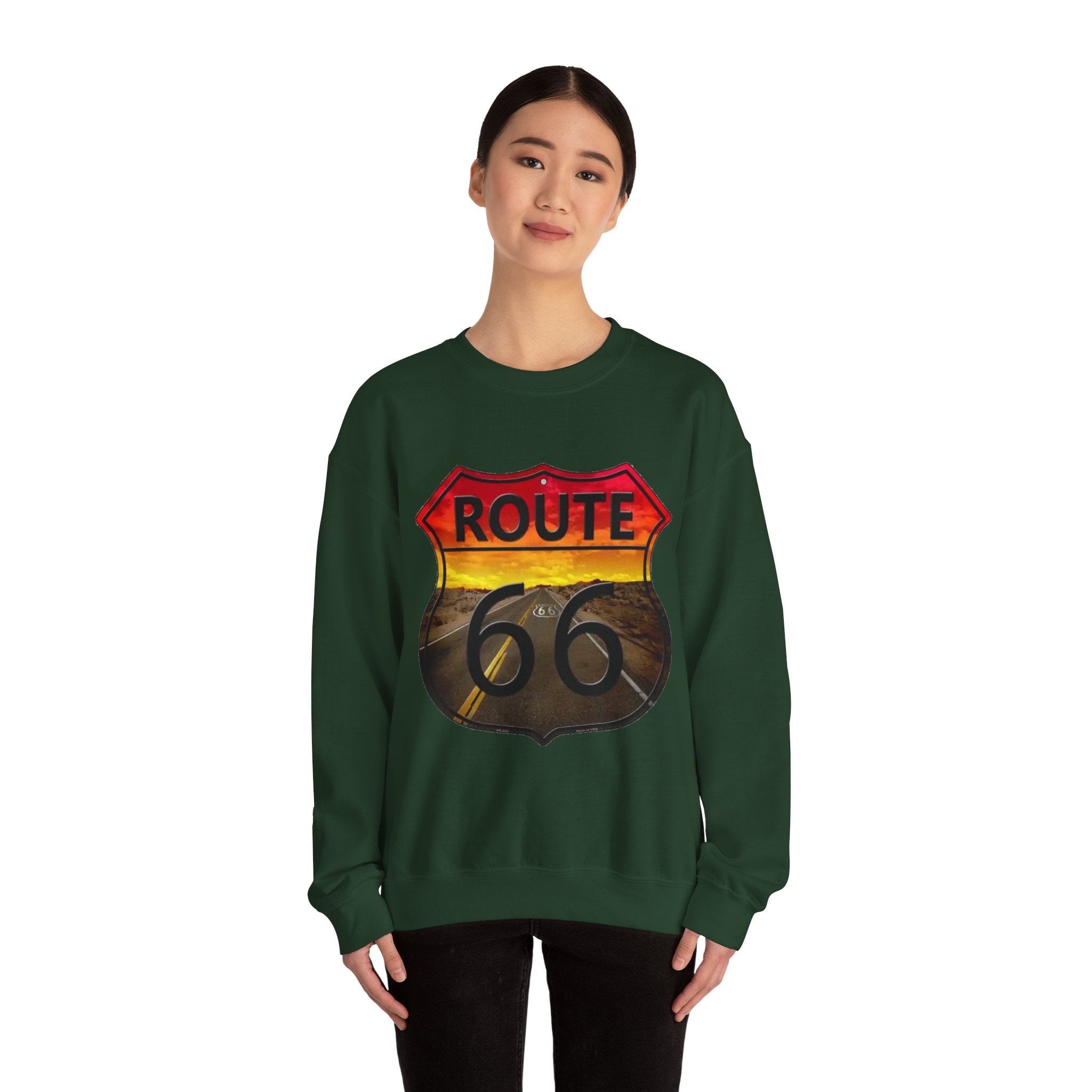 Route 66 Adventure Crewneck Sweatshirt - Unisex Heavy Blend™