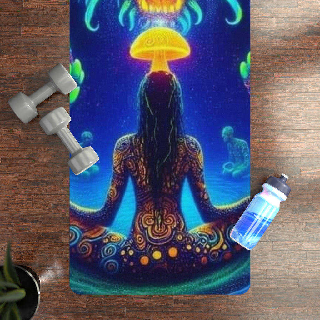 Vibrant Dragon Yoga Mat - Mystical Zen Design for Mindfulness, Meditation, Fitness, Gift for Yogis, Home Decor, Floor Mat