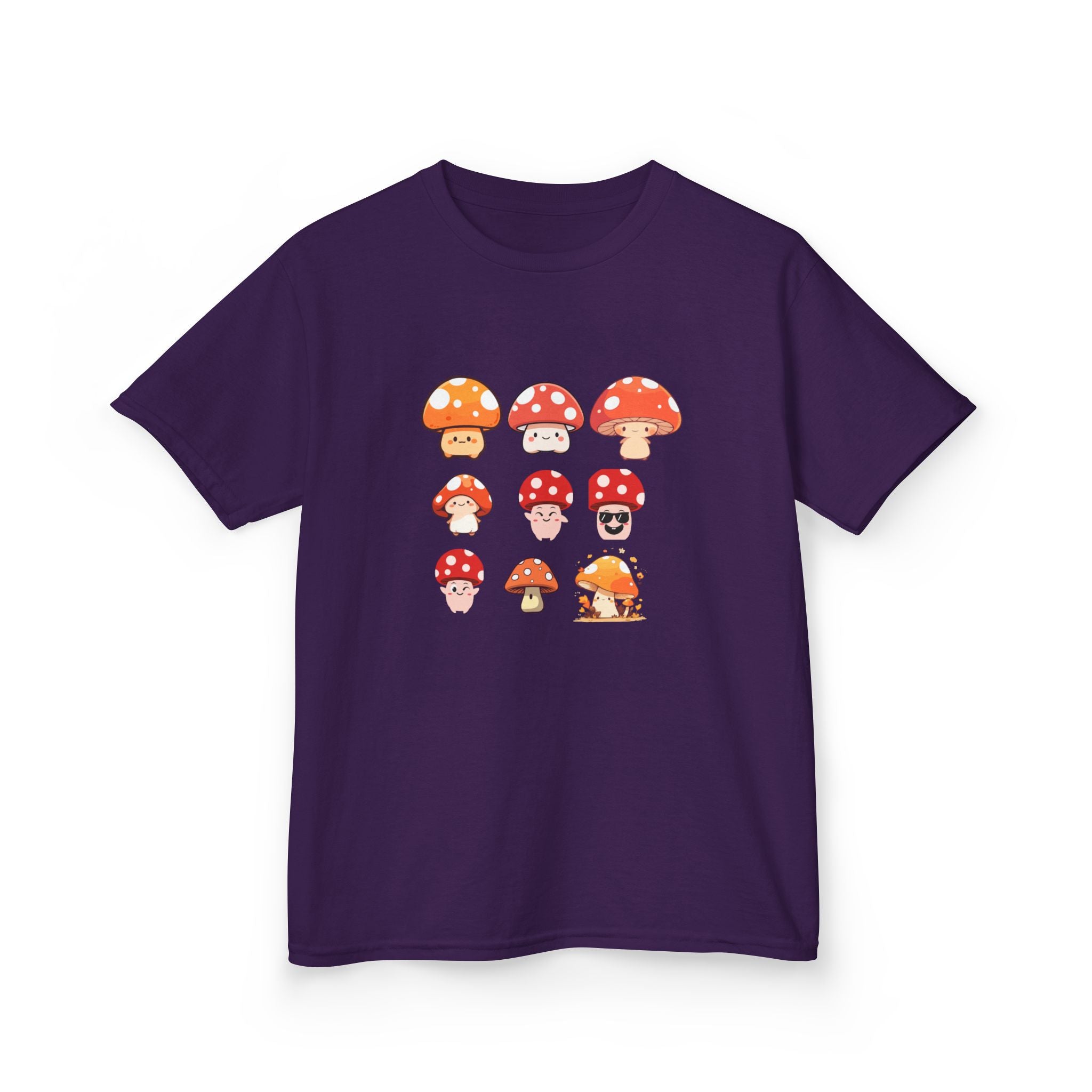 Cute Mushroom Kids Tee, Mushroom Graphic Shirt, Fun Kids T-Shirt for Nature Lovers, Children's Gift, Summer Adventure Wear