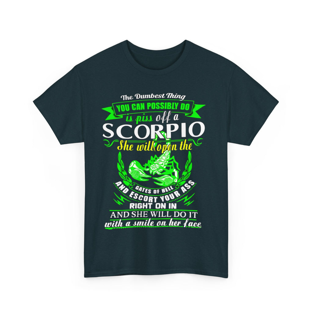 Scorpio Quote Tee, Unisex Heavy Cotton T-Shirt for Astrology Lovers, Birthday Gift, Zodiac Apparel, Unique Graphic Tee