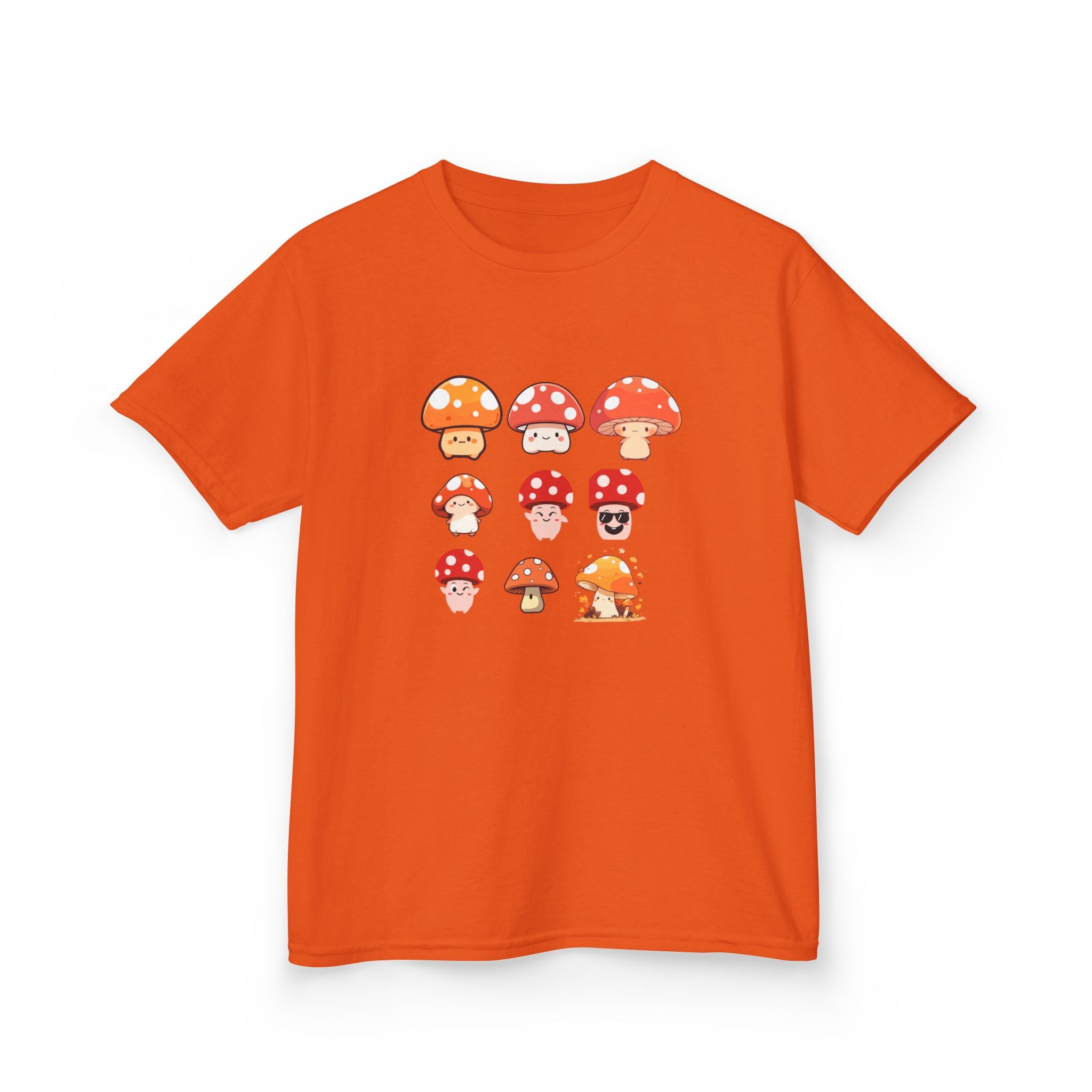 Cute Mushroom Kids Tee, Mushroom Graphic Shirt, Fun Kids T-Shirt for Nature Lovers, Children's Gift, Summer Adventure Wear