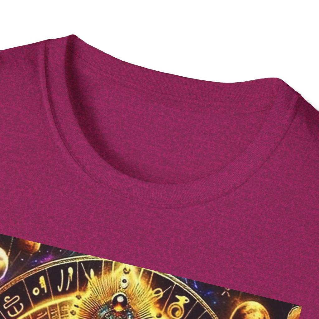 Cosmic Vibes Unisex T-Shirt, Spiritual Tee, Ankh Design Shirt, Festival Wear, Gift for Mystic Souls, Meditation Apparel