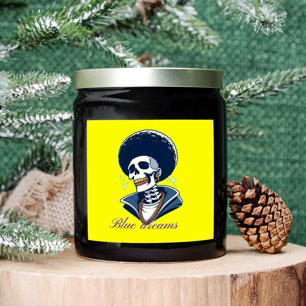 Candle Ceramic 8oz (Black)