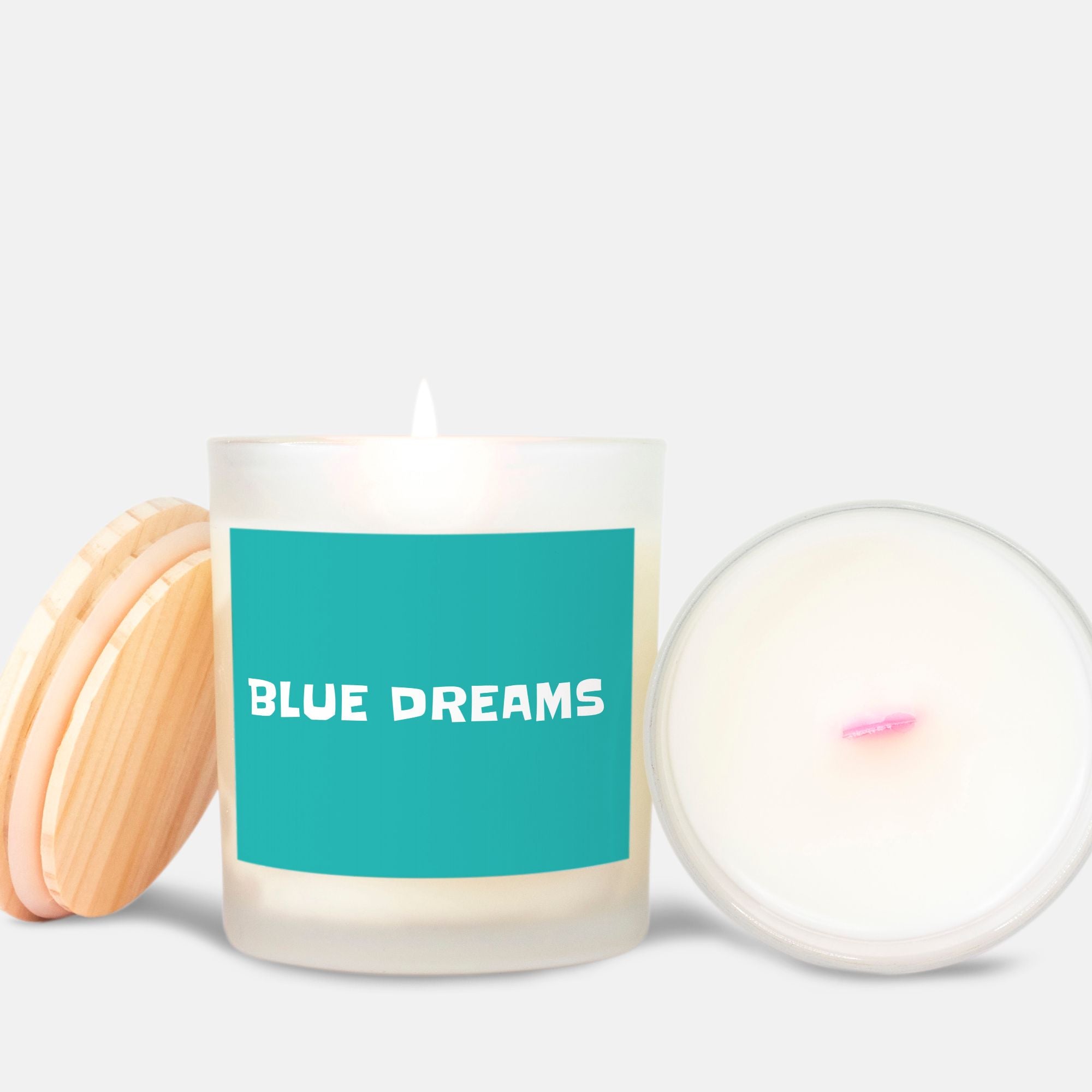 Candle Frosted (Pink Wick) Glass