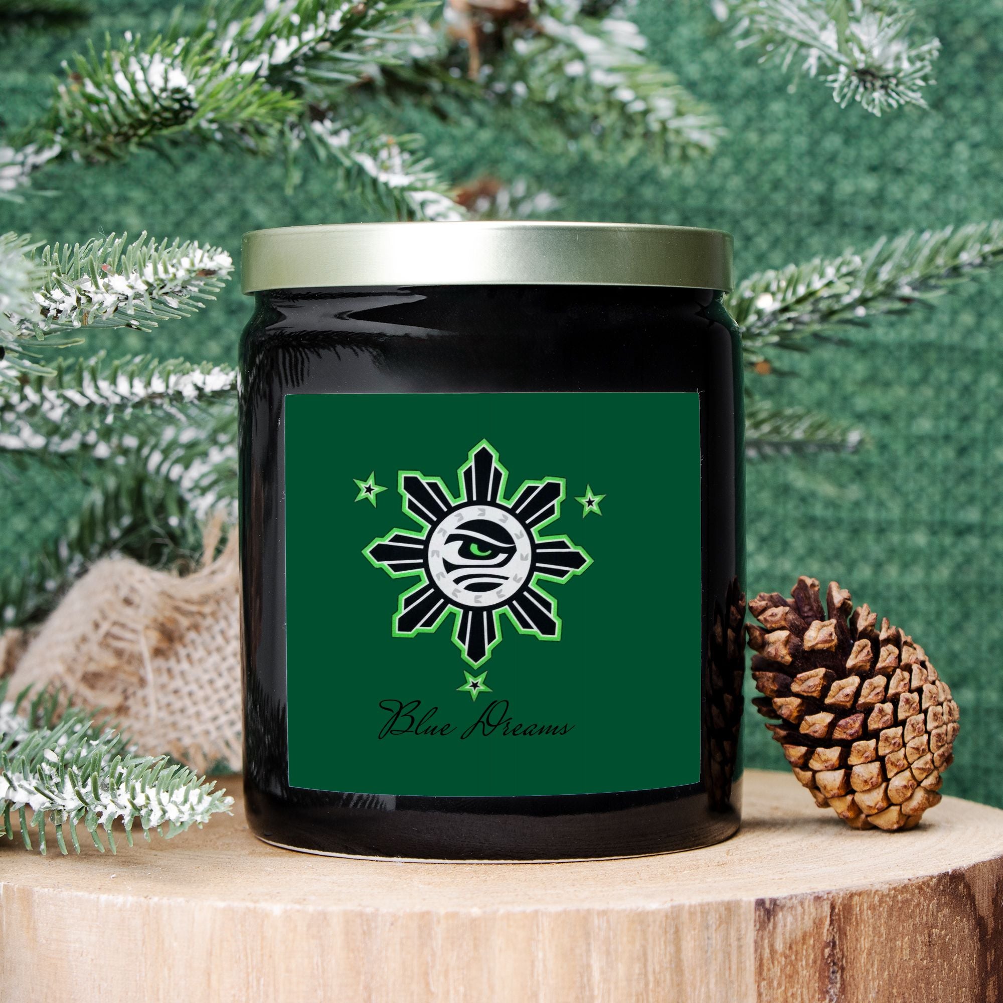 Candle Ceramic 8oz (Black)