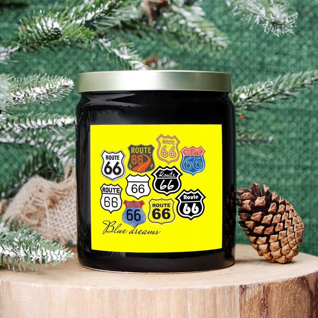 Candle Ceramic 8oz (Black)